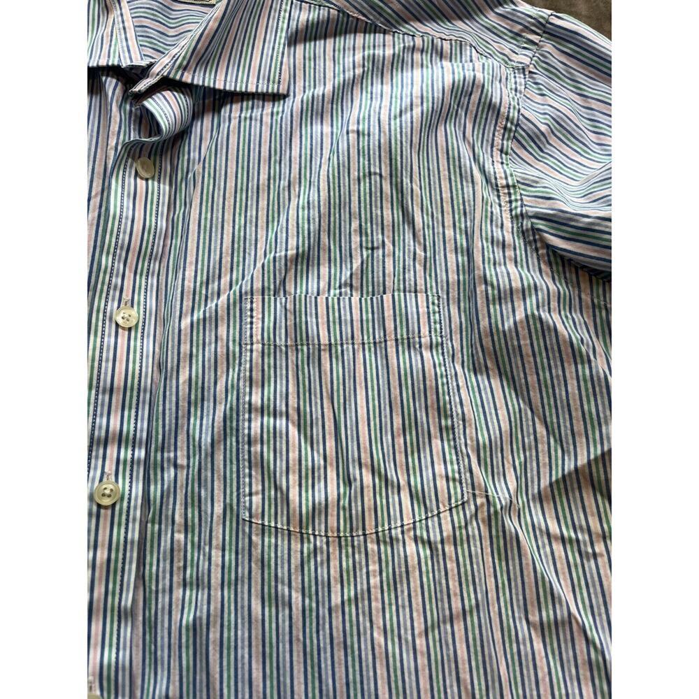 Southern Pines Shirt Men XL Button Up Long Sleeve Blue White Striped - Picture 3 of 7